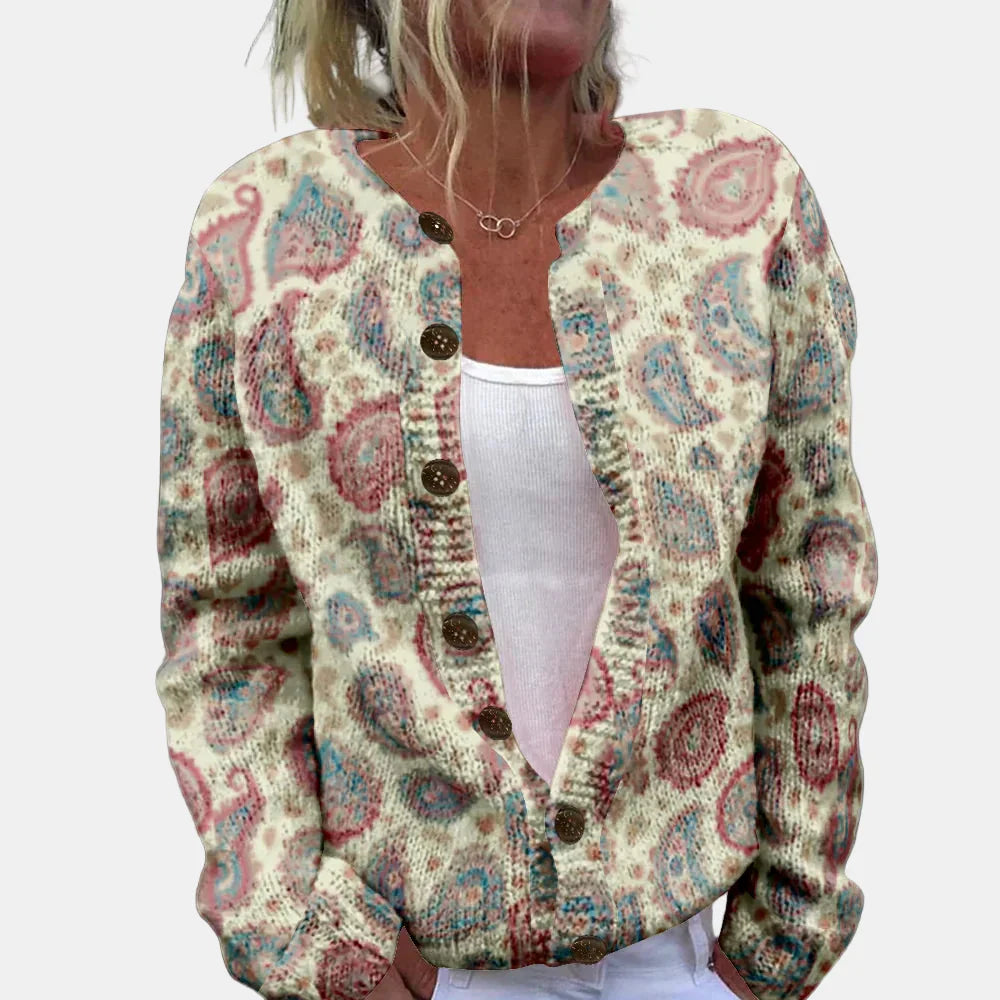 Drune | Schicker grafischer Cardigan