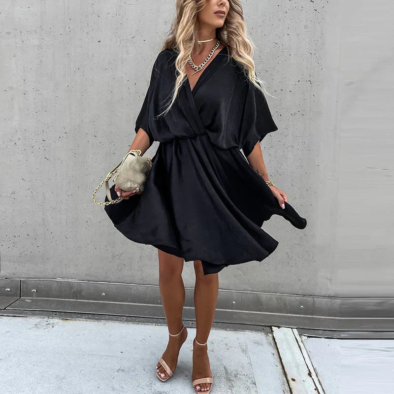 Drune | Anmutiges Kleid mit Feinen Falten