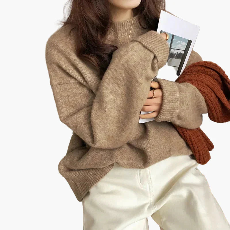 Drune | Oversize Strickpullover Retro-Look Freizeit Herbst Winter