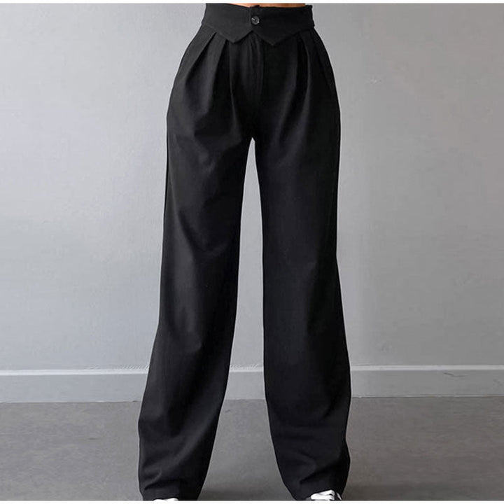 Drune | Stilvolle High-Waist-Hose mit Falten