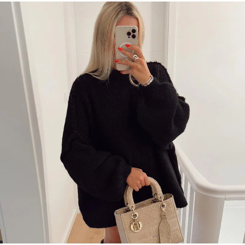 Drune - Flauschiger Oversize Strickpullover