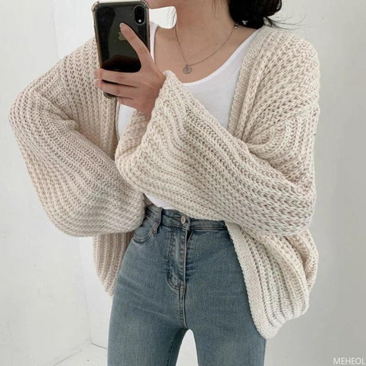 Drune | Oversized chunky knit cardigan