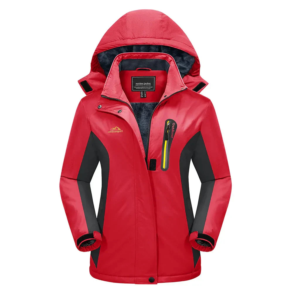 Drune | Damen Schneeski-Jacke mit Hoodie-Stil