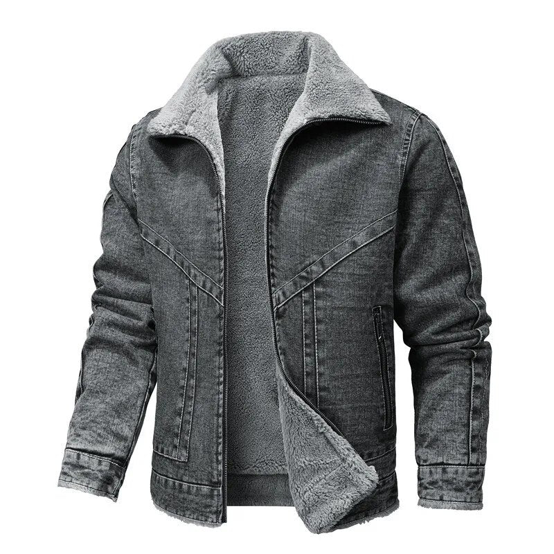 Drune | Denim-Fleece-Jack