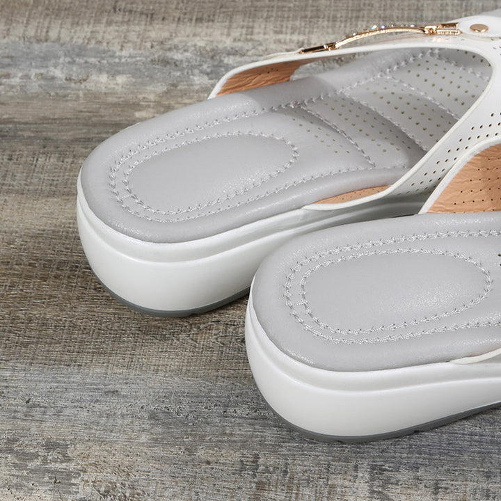 Drune | Zehentrenner-Sandalen mit Niedrigem Absatz für Mehr Komfort