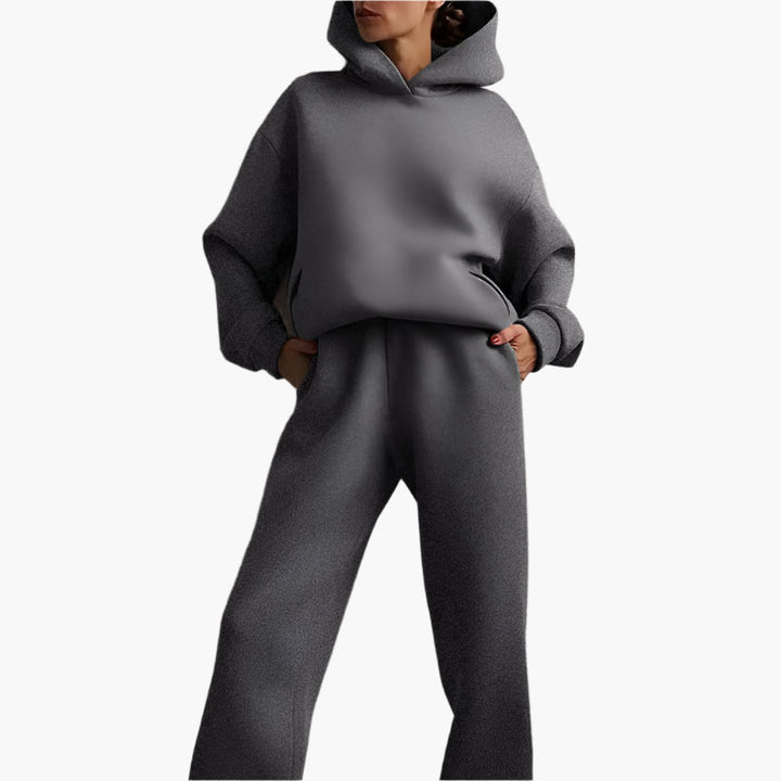Drune | Oversize Lounge Set Kapuzenpullover und Jogginghose - Komfortabler Freizeitlook