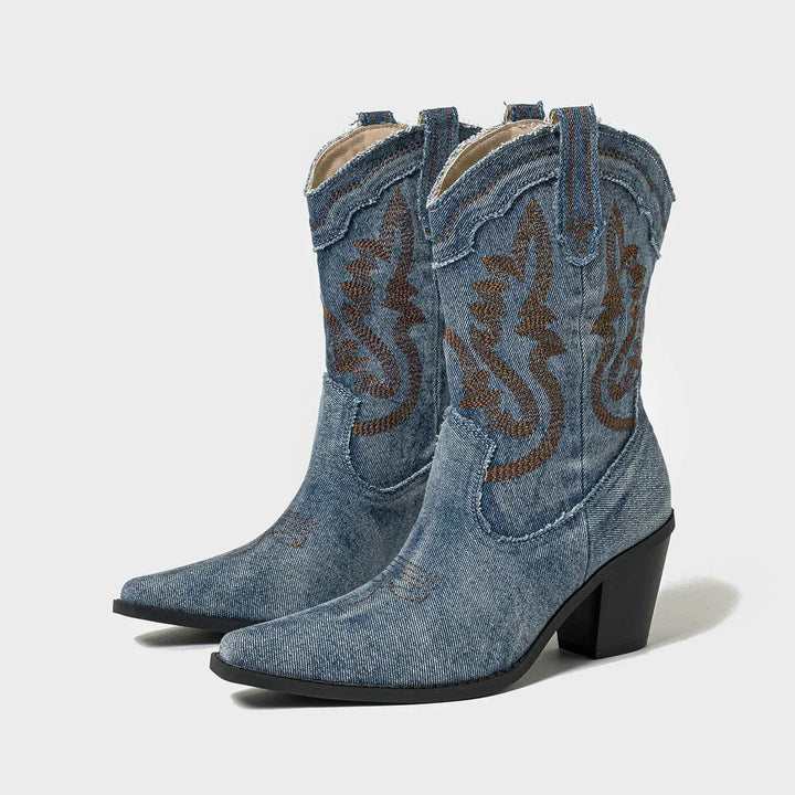 Drune | Bestickte Western Cowboystiefel Für Damen