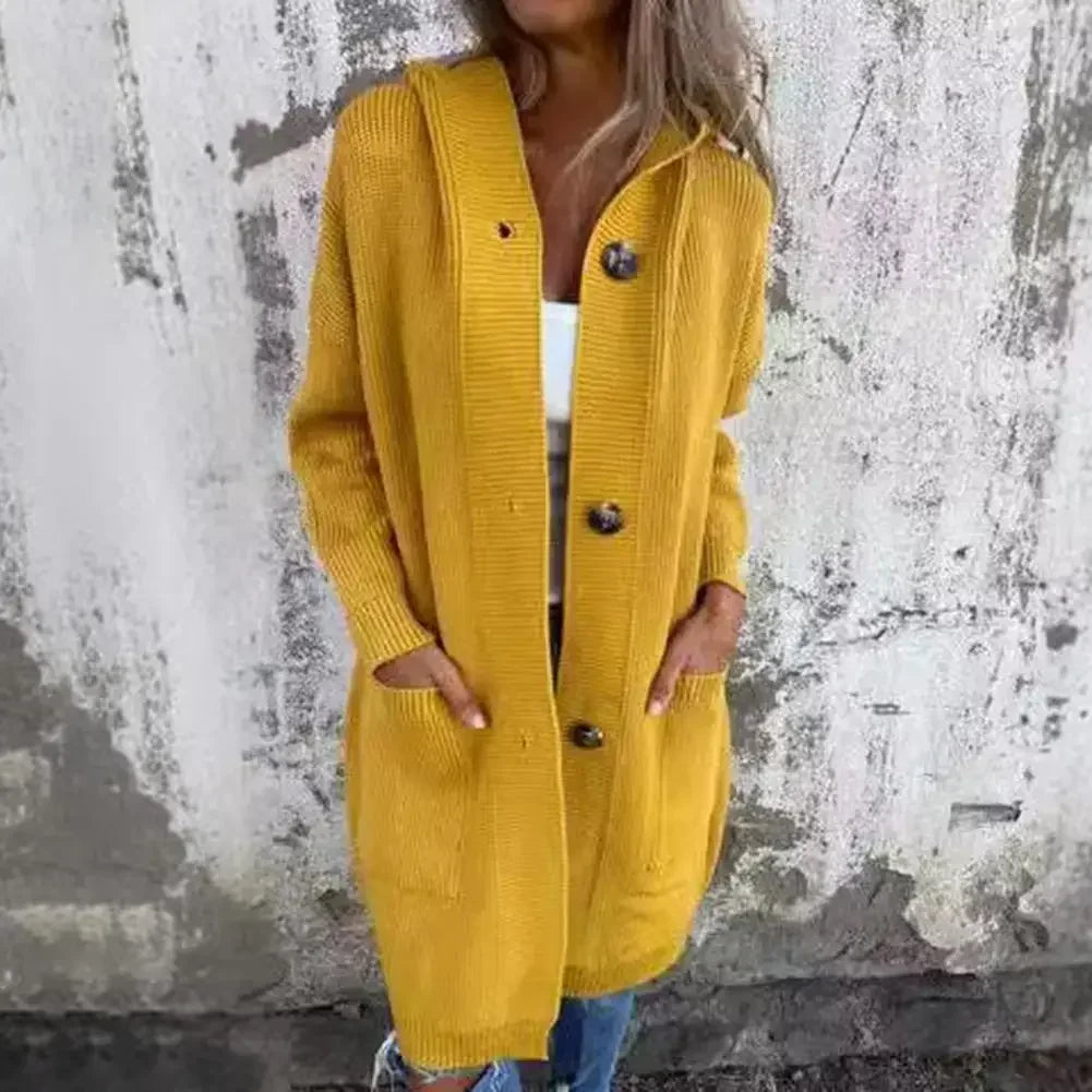 Drune | Langer Knopf Cardigan