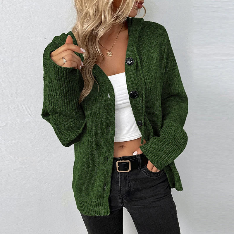 Drune | Strickjacke mit Kapuze