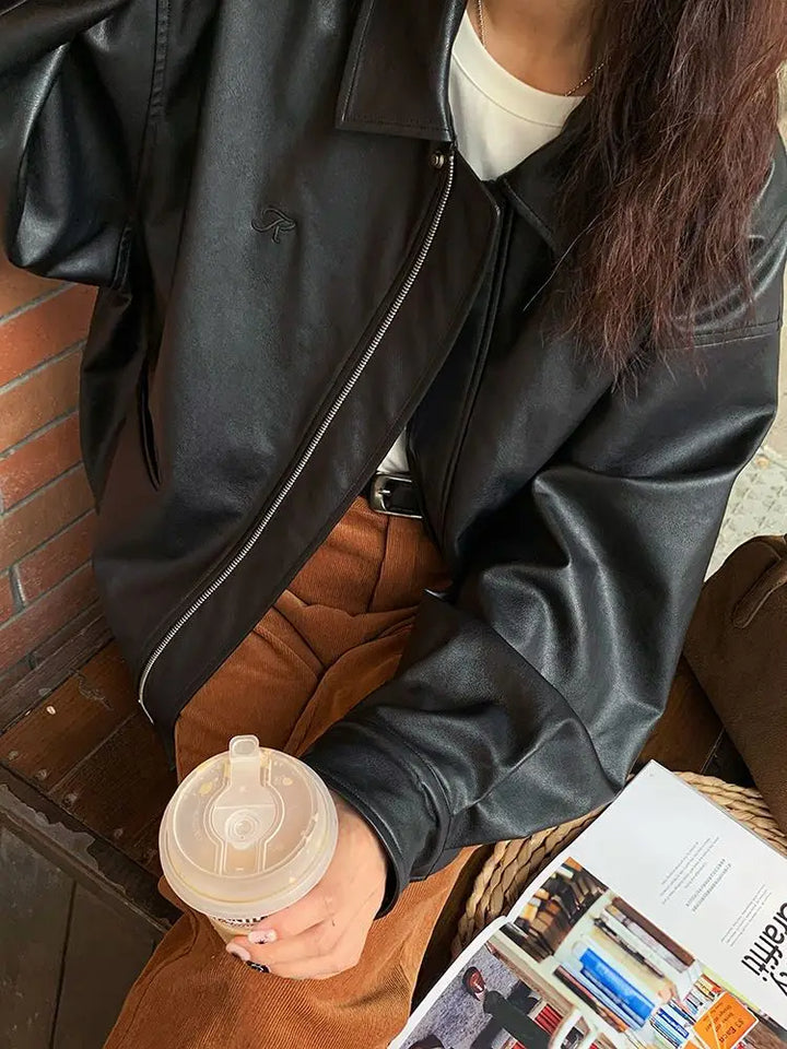 Drune | Weinlese Lederjacke