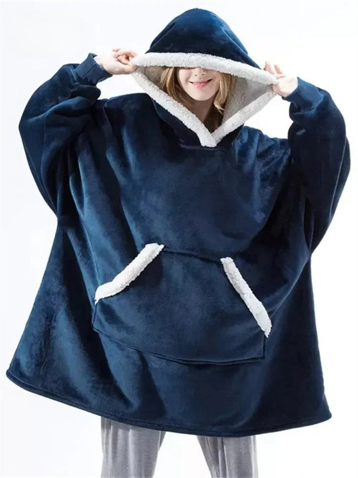 Drune | Oversize Hoodie-Decke mit Kapuze - Weicher Fleece Pullover für Damen & Herren, Perfekt für Zuhause & Winter