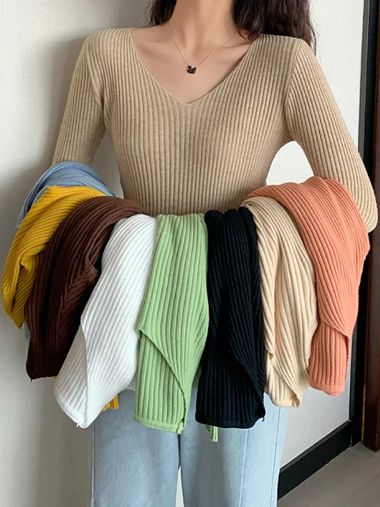 Drune | Slim Fit Rippenstrickpullover