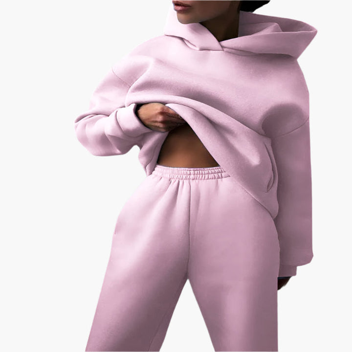 Drune | Oversize Lounge Set Kapuzenpullover und Jogginghose - Komfortabler Freizeitlook