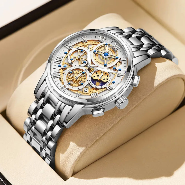 Drune | Stilvolles Geschäftliches Quartz Herrenarmbanduhr