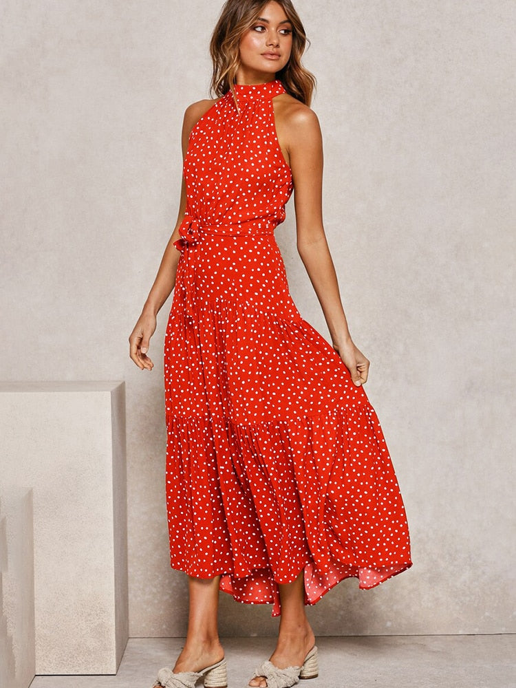 Drune | Polka Neckholder Kleid
