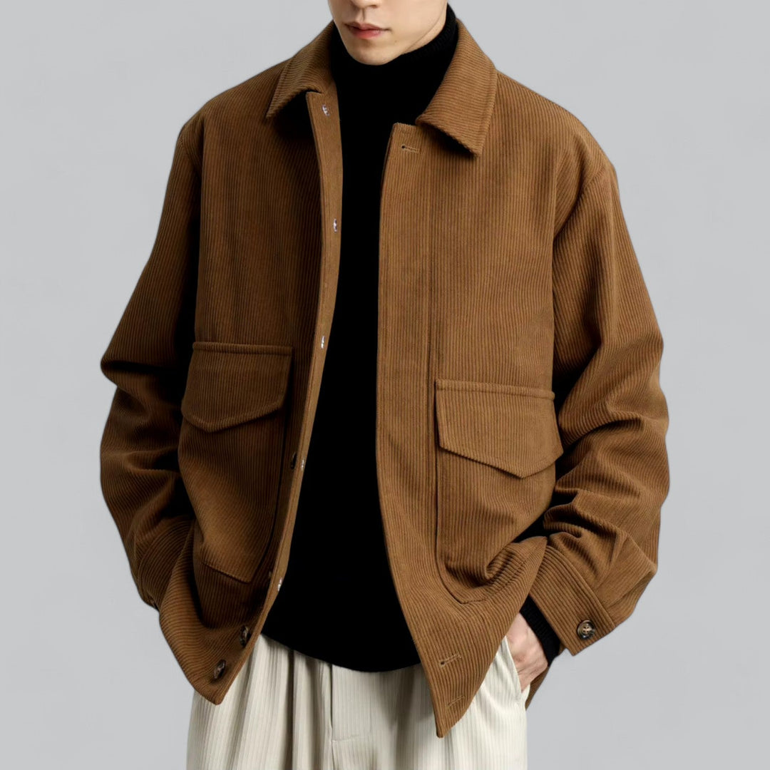 Drune | Vielseitige Knopfschluss Winterjacke