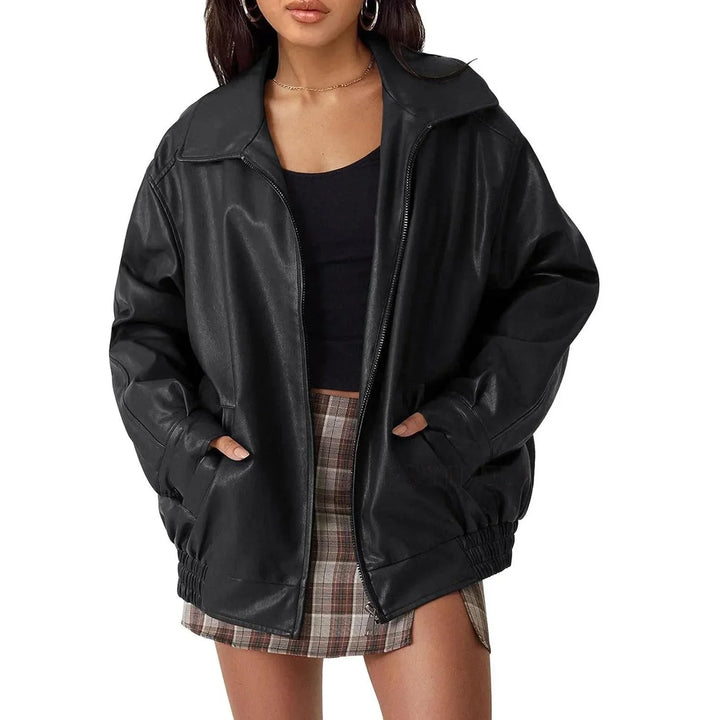 Drune | Oversized Lederjacke
