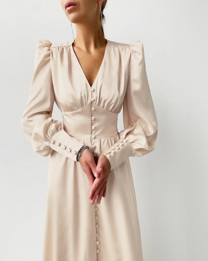 Drune | Elegante Satinkleider für Frühling und Sommer