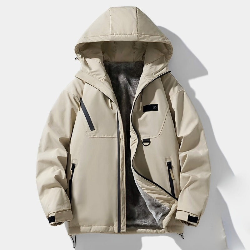 Drune | Relaxed Fit Winterjacke - Kapuzenpullover Hüftlanger Winterjacke