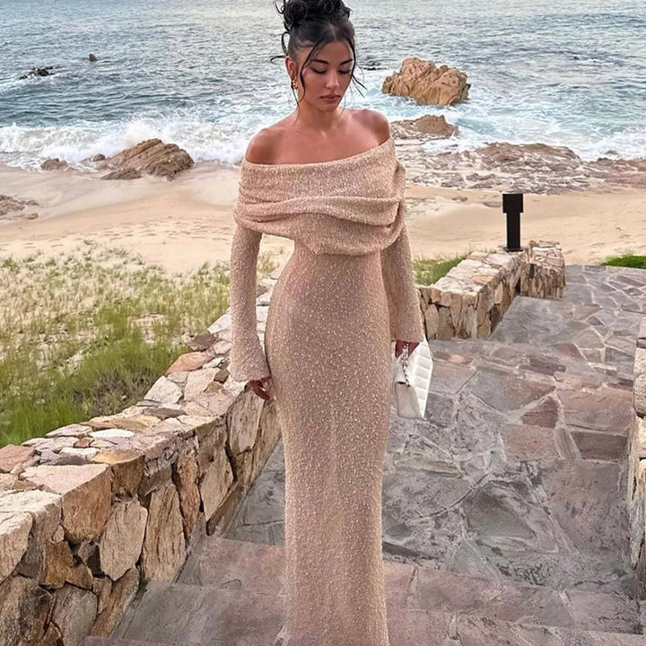 Drune | Off-shoulder Maxi-Kleid für Damen