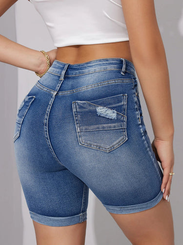 Drune | Taille Denim Shorts
