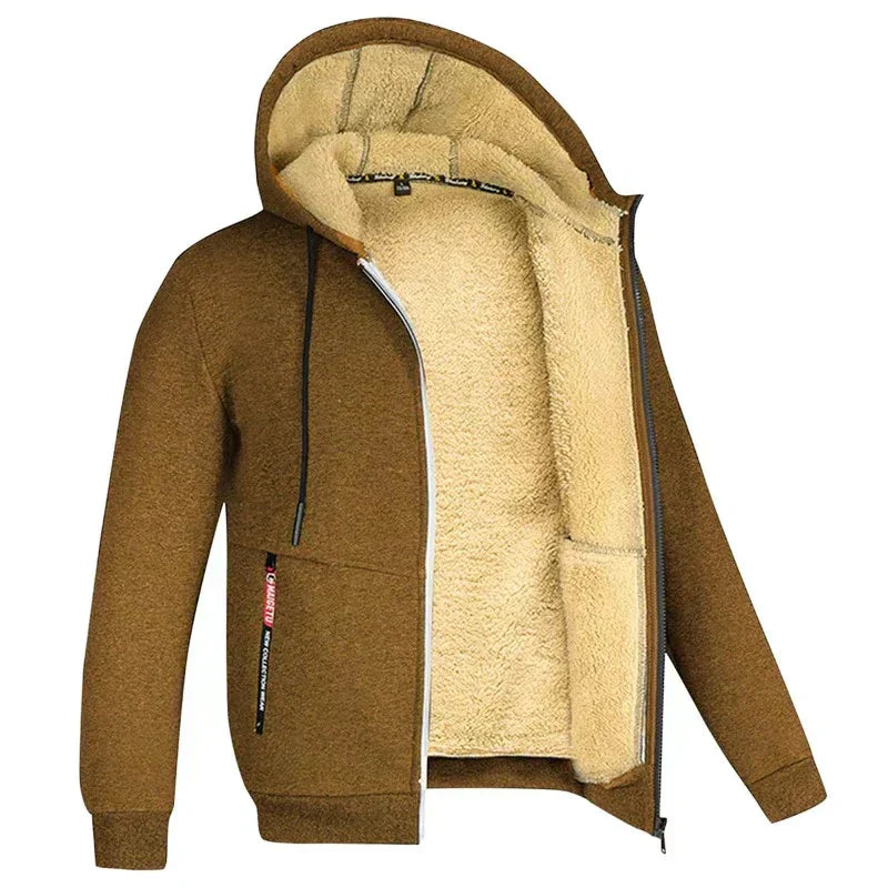 Drune | Warme Winterjacke für Männer mit Kapuze Bequeme Outdoorjacke