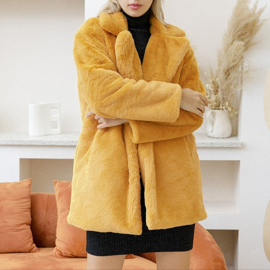 Drune | Damen Oversized Weiches Jackett mit Reverskragen
