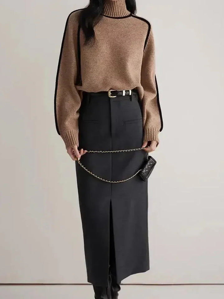 Drune | Warme Damen Rollkragenpullover || Winter
