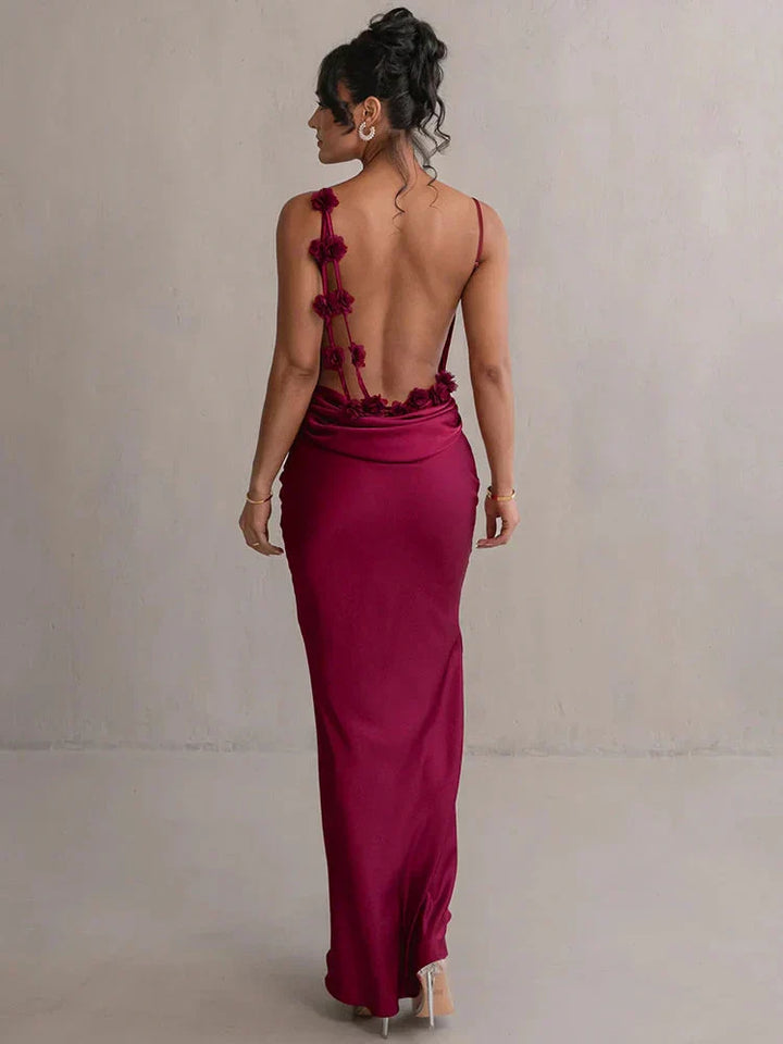 Drune | Satin Blumenkleid Stil