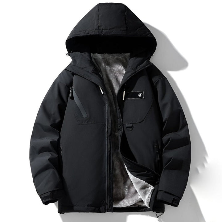 Drune | Relaxed Fit Winterjacke - Kapuzenpullover Hüftlanger Winterjacke