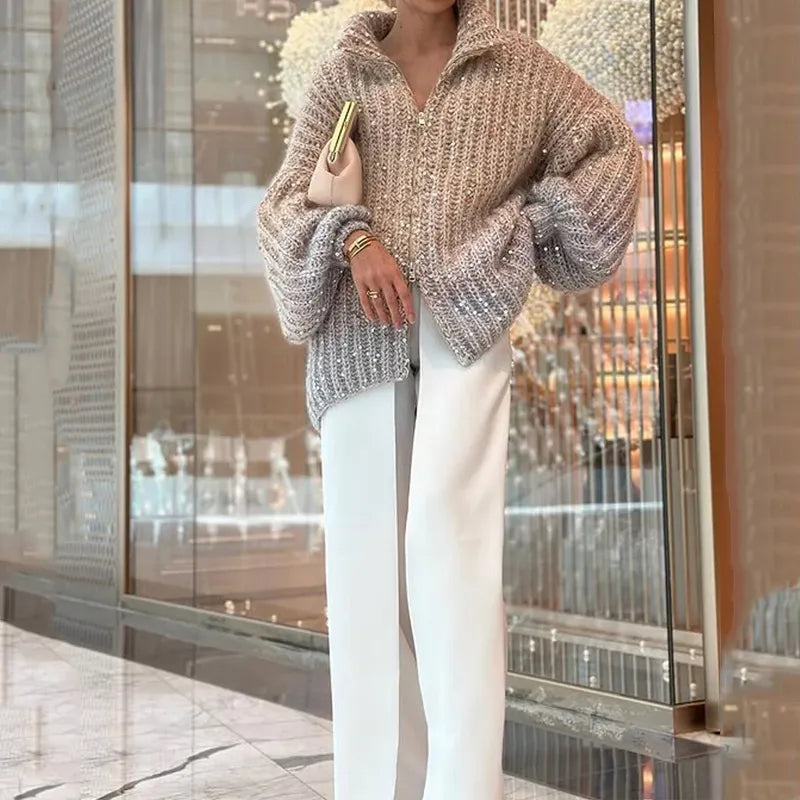 Drune | Stylischer Glitzerpullover