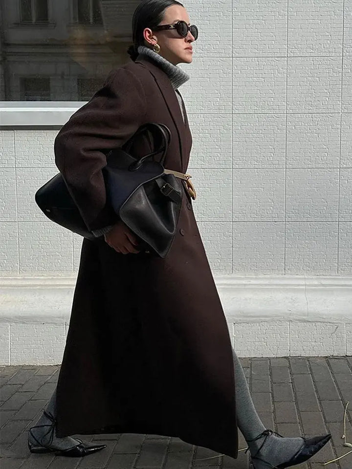Drune | lange zweireihige Winterjacke