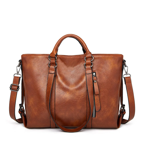 Drune | Große Leder-Schultertasche