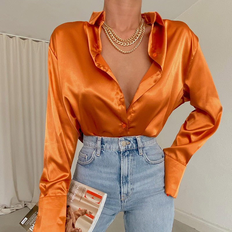 Drune | Satin-Bluse - Die perfekte Bluse für jeden Anlass!