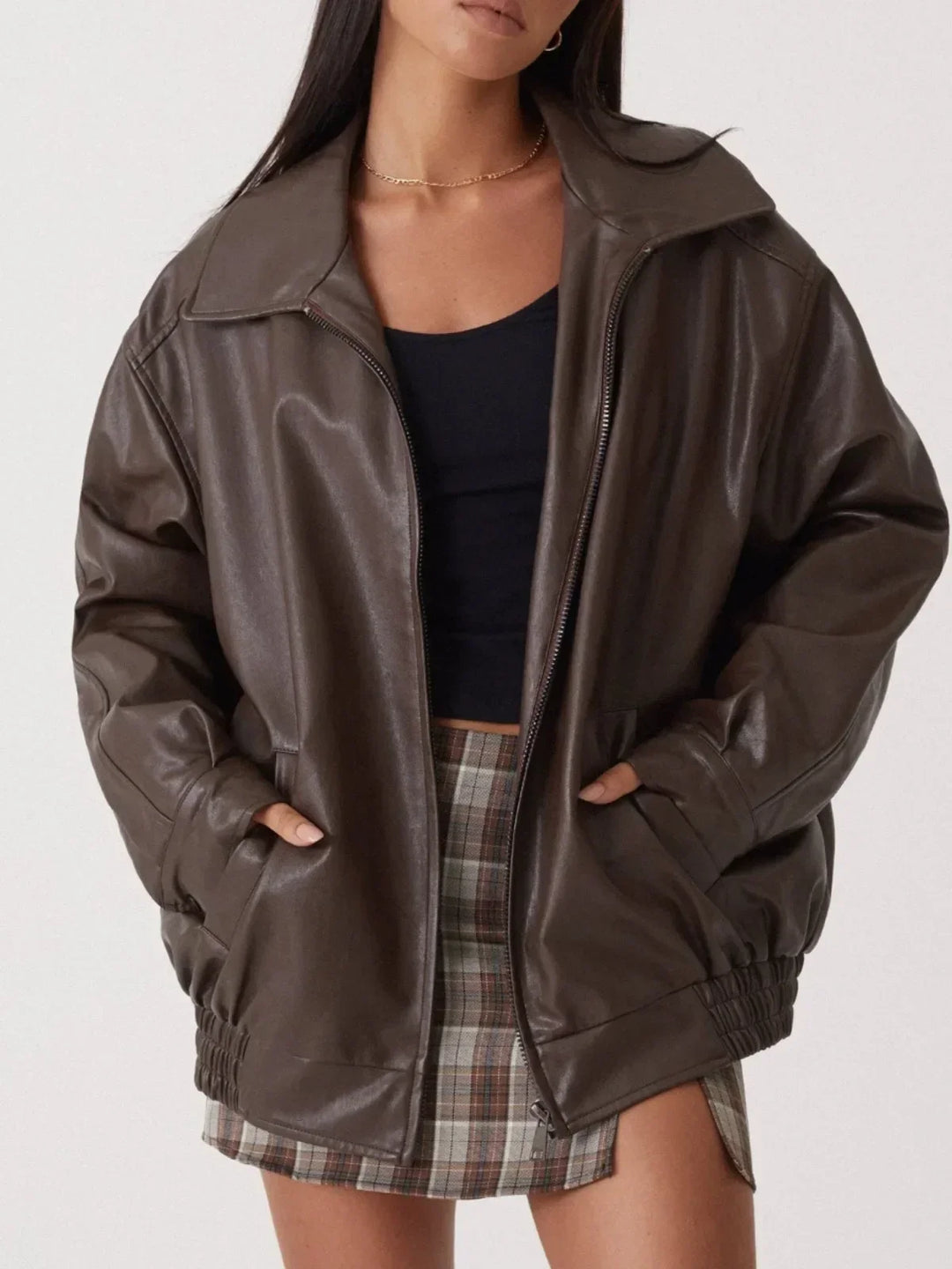 Drune | Oversized Lederjacke