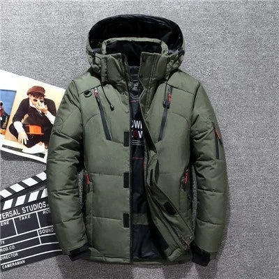 Drune - Herren-Winterparka mit Kapuze - Warmer, winddichter Schneeparka für kalte Tage