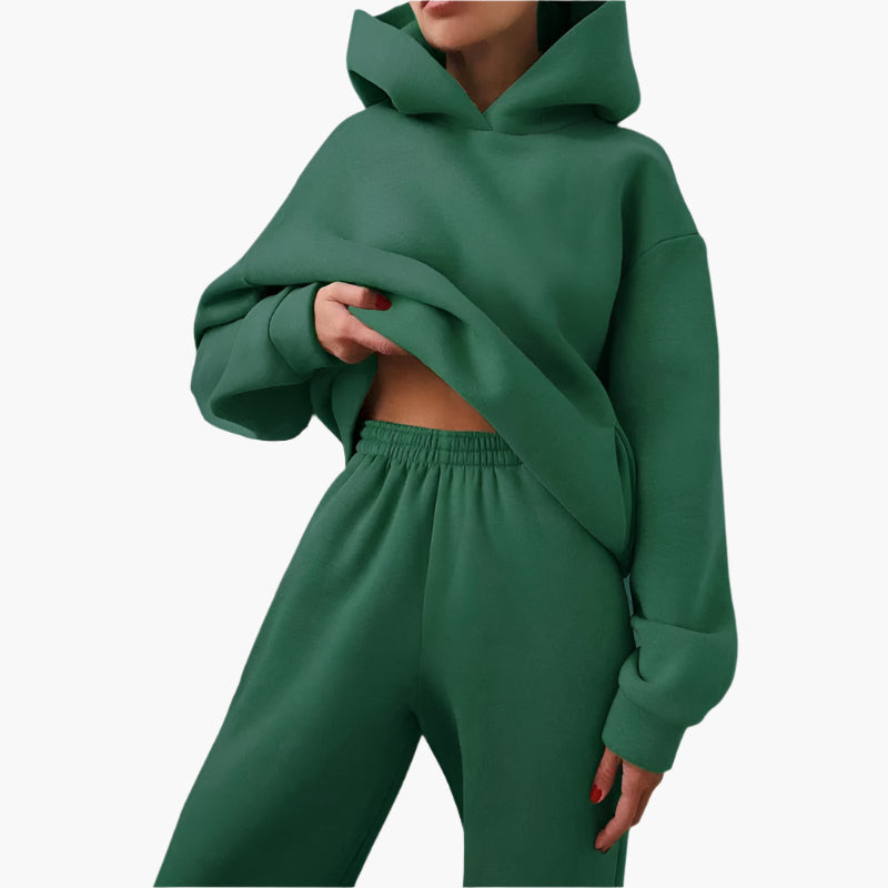 Drune | Oversize Lounge Set Kapuzenpullover und Jogginghose - Komfortabler Freizeitlook
