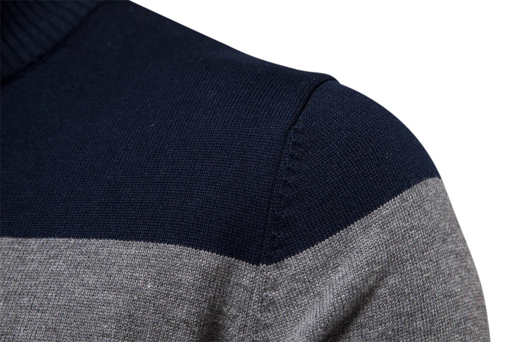 Drune | Strickpullover mit Viertelreißverschluss - Eleganter Feinstrick für Business & Freizeit