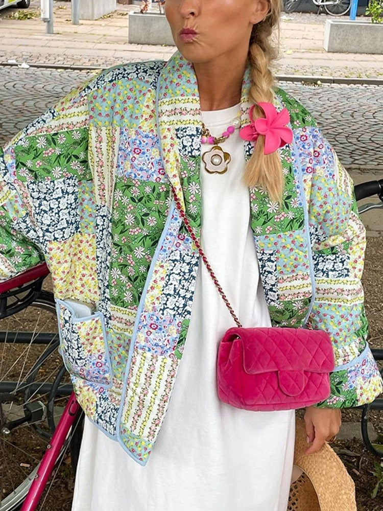 Drune | Patchwork Bohemian Jacke für Damen
