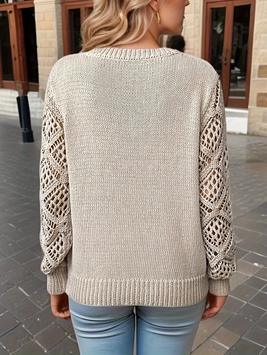 Drune | Solid V-neck knit sweater
