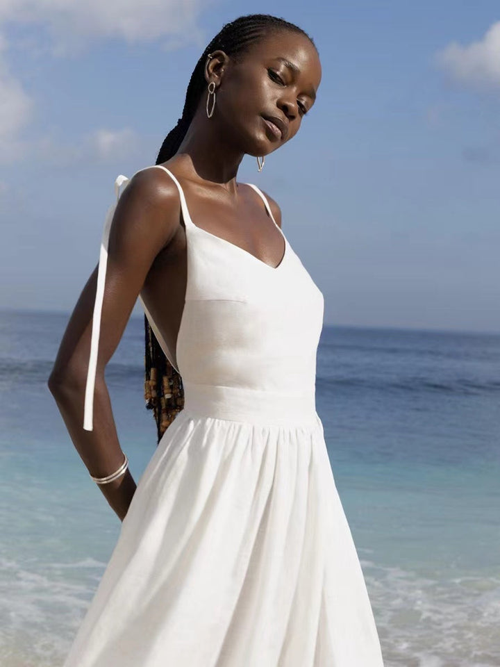 Drune | Atmungsaktives Sommerkleid Aus Leinen Für Damen