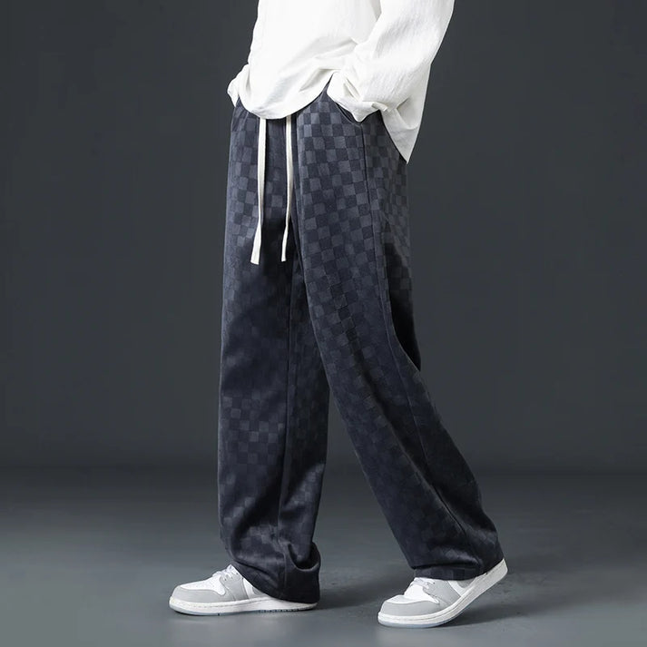 Drune | Stylische Jogginghose Mit Karomuster