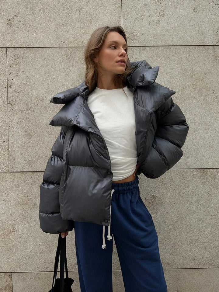 Drune | Modische Steppjacke in Anthrazit