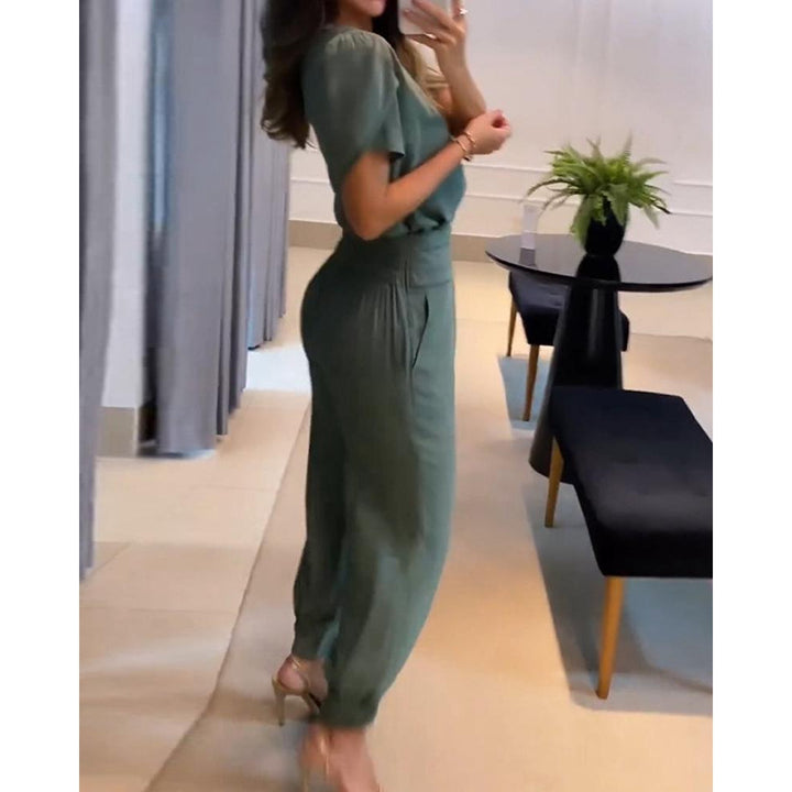 Drune | Jumpsuit mit V-Ausschnitt für Damen