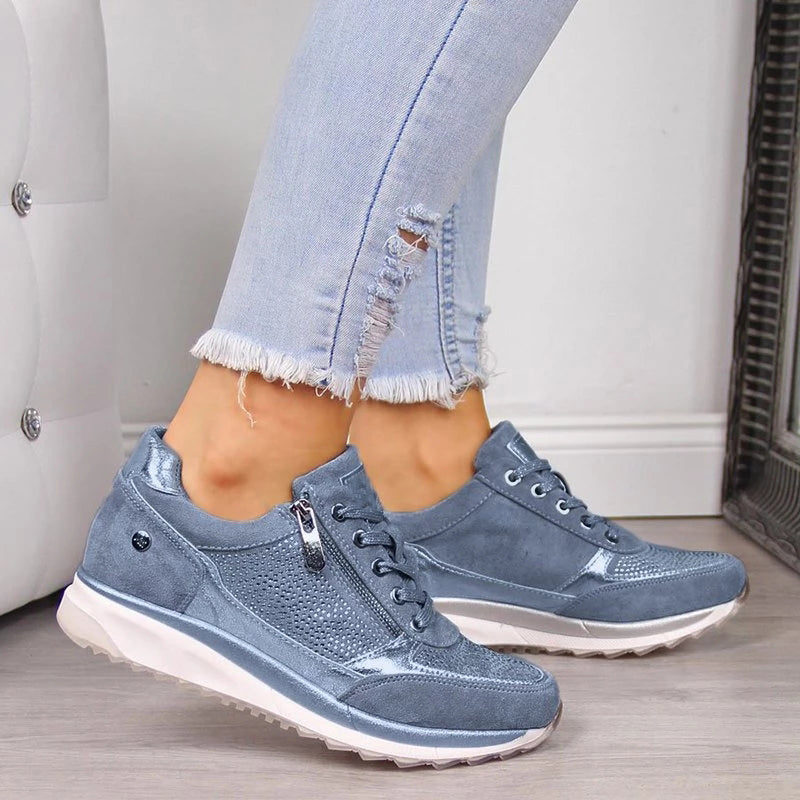 lässige Schnürschuhe mit Reißverschluss Drune