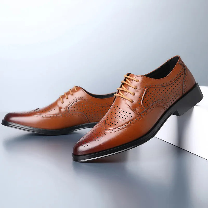 Drune | Bequeme Oxford Herren Business Anzug Schuhe
