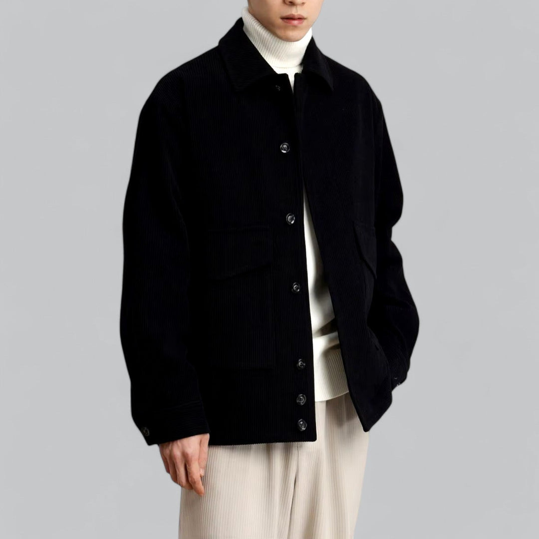 Drune | Vielseitige Knopfschluss Winterjacke
