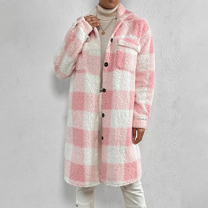 Drune | Karierte Damenjacke mit Polarfleece