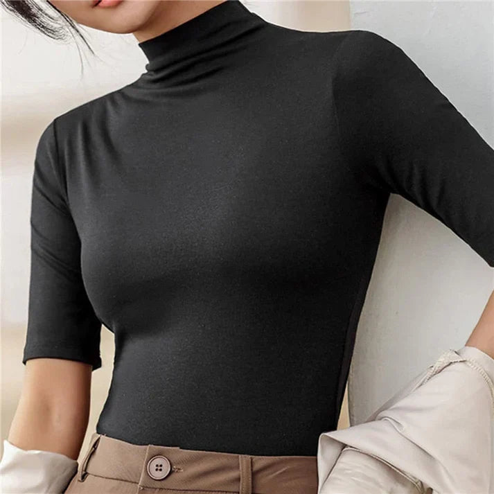 Drune | Ultra-Dünner Nahtloser Rollkragenpullover