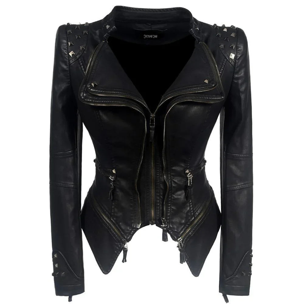 Drune | Stylische Lederjacke Für Damen